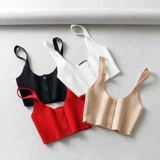 Knitted Crop Camisole Top