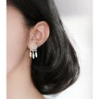 925 Sliver Feather Earring