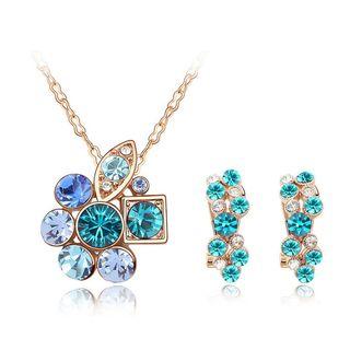 Set: Swarovski Elements Earring + Necklace