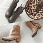 Chunky-heel Short Boots