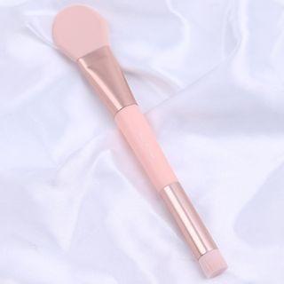 Dual Head Face Mask Brush 1 Pc - Pink - One Size