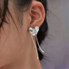 Heart Sterling Silver Fringed Earring / Gift Box / Set