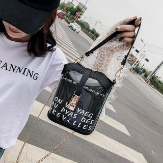 Set: Lettering Bucket Bag + Zip Pouch