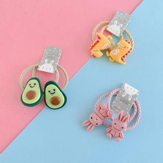 Set Of 2 : Cartoon Hair Tie (various Designs)