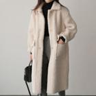 Pocket-detail Faux-shearling Jacket One Size