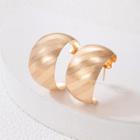 Geometric Alloy Earring 21274 - 1 Pair - Gold - One Size