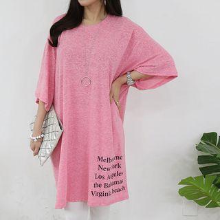 Melange Printed Loose-fit T-shirt