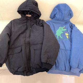 Graphic Print Hooded Jacket