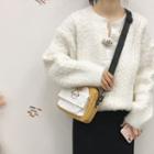 Color Block Embroidered Crossbody Bag