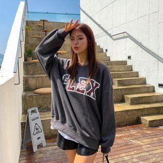 Flex Printed Boxy Sweatshirt