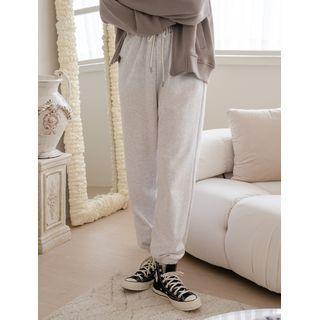 Plus Size Patched Jogger Pants