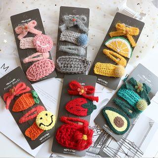 Set: Knit Hair Tie (assorted Designs)