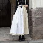 Panel A-line Maxi Jumper Skirt