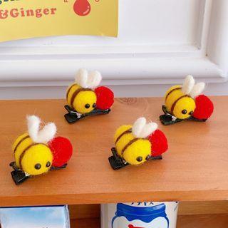 Bee Hair Clip 01 - Hair Clip - Bee - Yellow - One Size