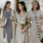Short-sleeve Midi A-line Dress (various Designs)