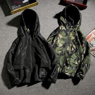 Camo Hooded Jacket / Plain Hooded Jacket