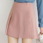 High Waist A-line Mini Skirt