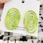 Alloy Wirework Earring 1 Pair - As Shown In Figure - One Size