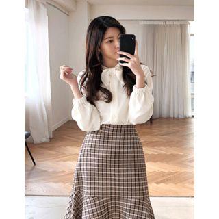 Dali Hotel Bow Bishop-sleeve Blouse