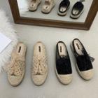 Braided Dot Mesh Lace-up Sneakers