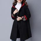 Embroidered Frog Buttoned Coat