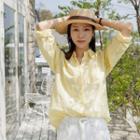 Pastel Pocket-front Linen Blend Shirt