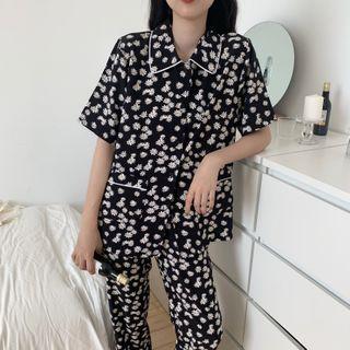 Print Short-sleeve Top / Pants
