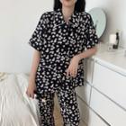 Print Short-sleeve Top / Pants