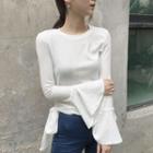 Tie Waist Long-sleeve T-shirt