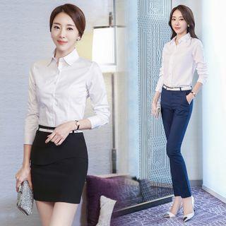 Shirt / Dress Pants / Mini Dress Skirt / Set