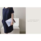Dolman-sleeve Cotton Dress