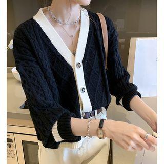 Long-sleeve Cable Knit Jacket