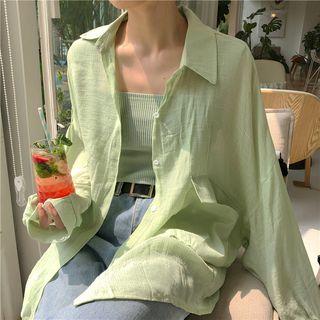 Loose Fit Plain Shirt