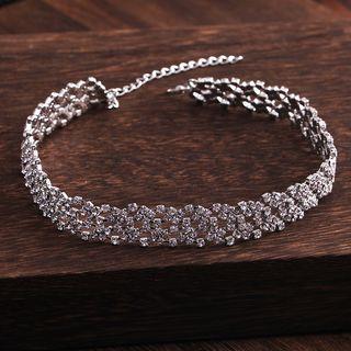 Wedding Rhinestone Choker As Shown In Figure - One Size