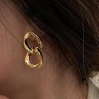 Chunky Chain Alloy Bracelet 1 Pair - Gold - One Size