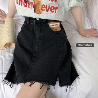 Denim Mini A-line Skirt / Midi Pencil Skirt