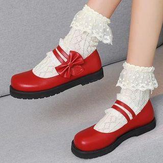 Strappy Platform Mary Jane Shoes