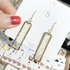 Transparent Acrylic Bar Dangle Earring As Shown In Figure - One Size