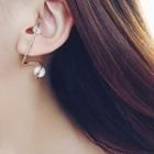 Faux Pearl Swirl Earrings