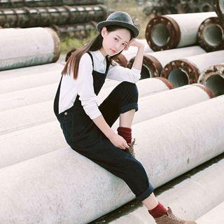 Corduroy Suspender Pants