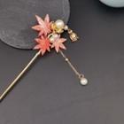 Retro Flower Hair Stick 1 Piece - Z121 - Tangerine - One Size