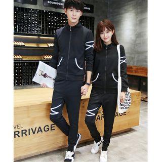 Set: Couple Matching Zip Jacket + Sweatpants