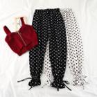Dotted / Striped Jogger Pants