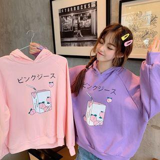 Peach Print Hoodie