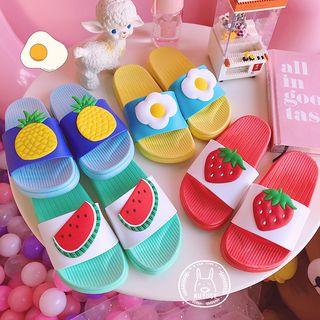 Fruit Accent Slippers