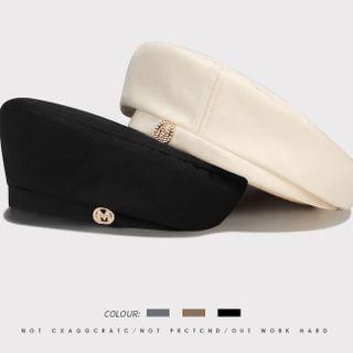 Rhinestone Lettering Beret