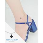 Cross Silver Anklet