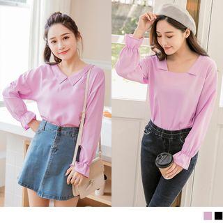Ruffled Cuff Two Ways Top