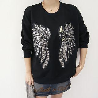 Wing Applique Sweatshirt