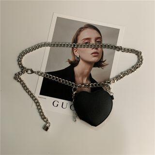Set: Chain Belt + Heart Pouch